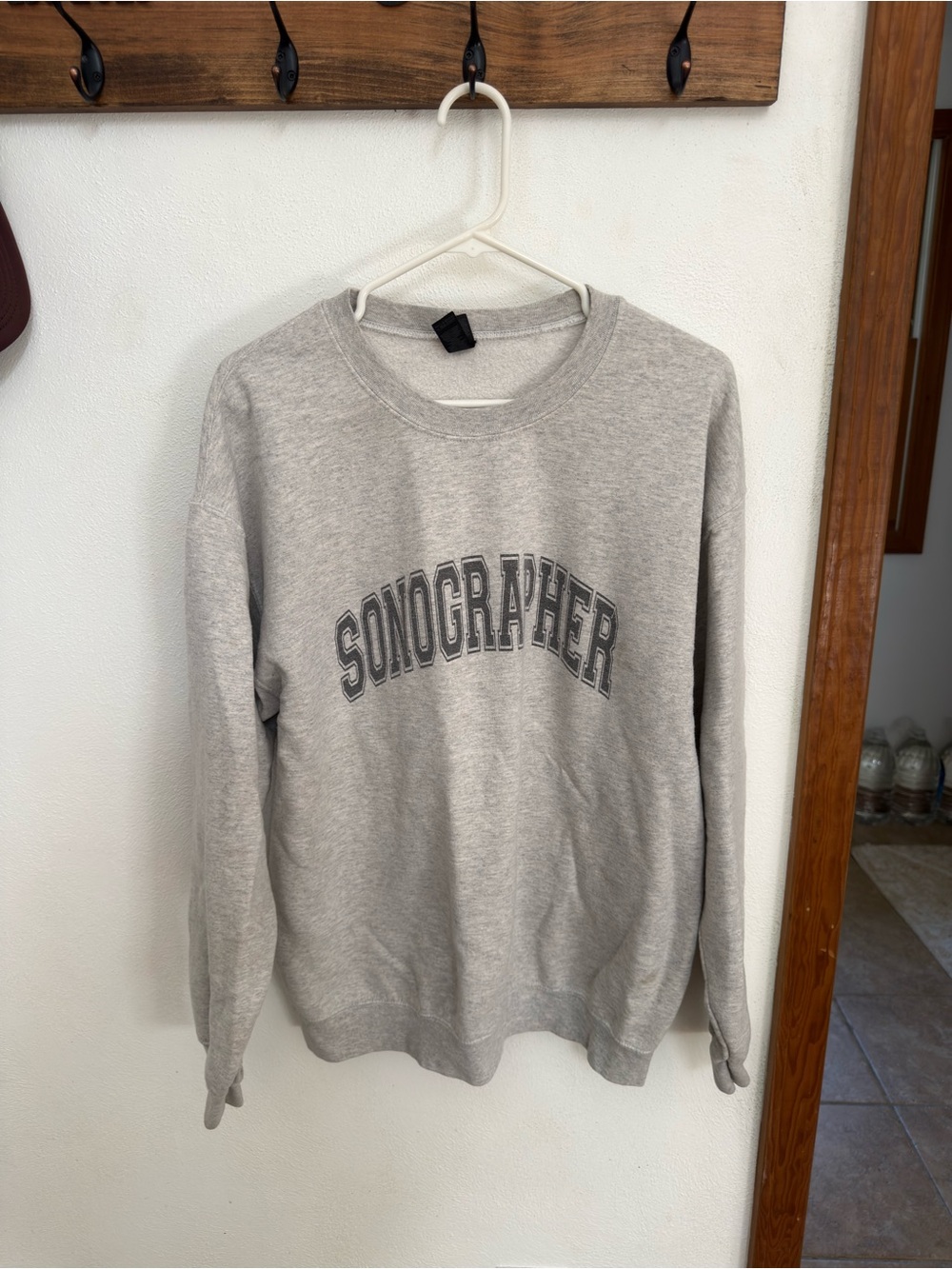 Gildan Gray Sonographer Crewneck Sweatshirt
